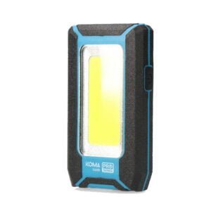 Linterna led cob 8w 500lm profesional. Recargable con usb. Con gancho + iman funcion power bank. Incluye cable de carga. Koma tools